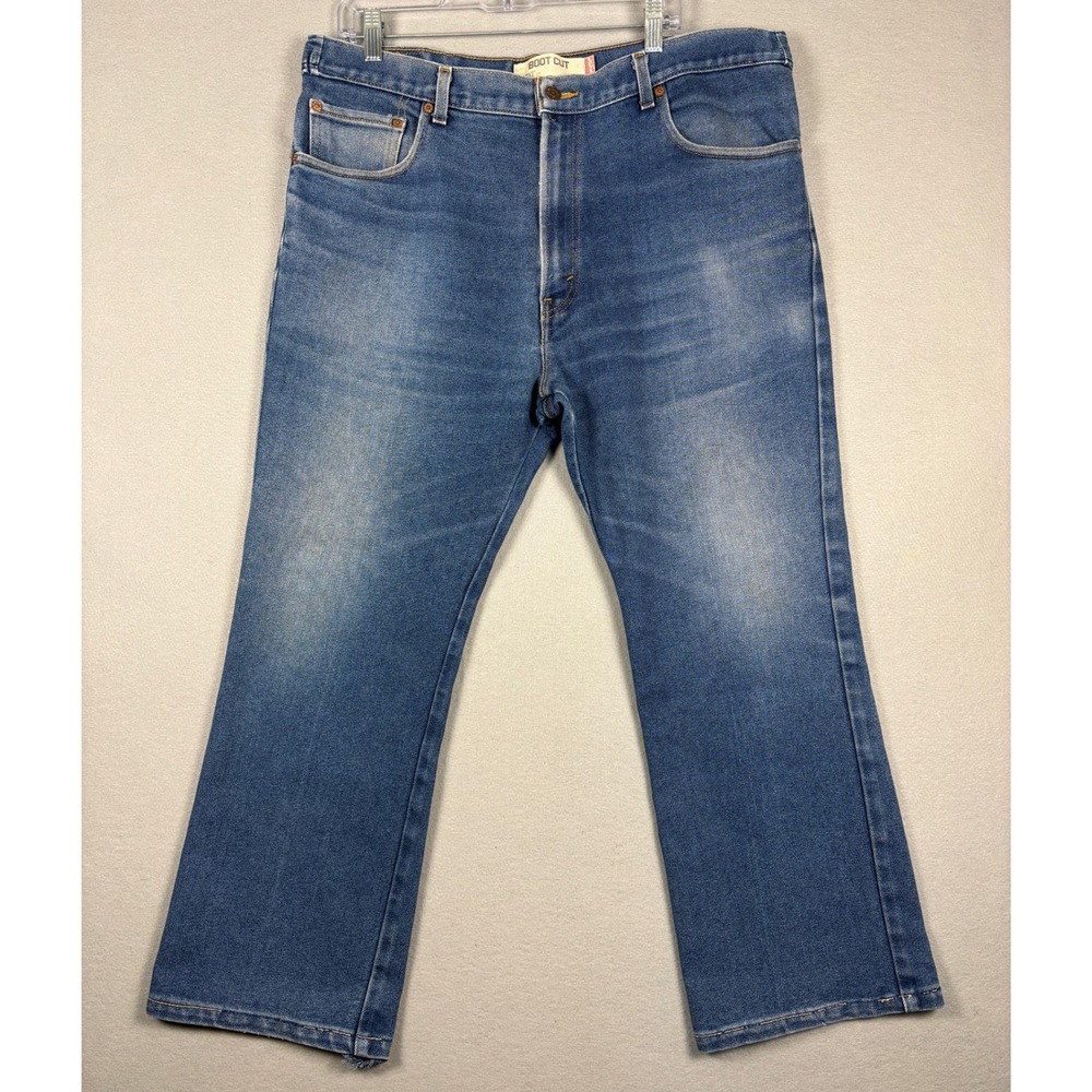 Levis 517 Boot Cut Jeans 5 Pocket Denim 40x28 Blue Wash Y2K